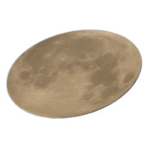 Placa de cena de la luna platos para fiestas