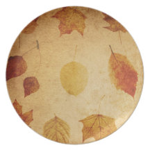 placa de cena del otoño de la acción de gracias platos para fiestas