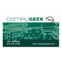 Placa de circuito de la tecnología del friki del t tarjetas personales