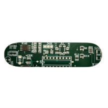 placa de circuito ocultada de los cráneos monopatín personalizado