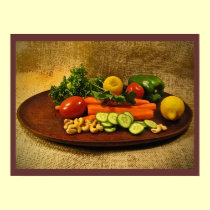 Placa de ensalada del Veggie posters