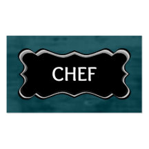 Placa de identificación elegante del cocinero plantillas de tarjetas personales