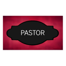 Placa de identificación elegante del pastor tarjeta de visita