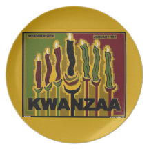 PLACA DE KWANZAA PLATOS DE COMIDAS