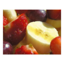 Placa de la fruta comunicados personalizados
