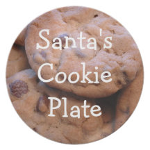 Placa de la galleta para Santa Platos Para Fiestas