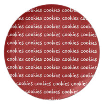 Placa de las galletas de la galleta platos