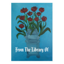 Placa de libro de Tulipiere Plantilla De Tarjeta De Visita