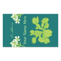 Placa de libro floral de la planta carnívora pegatinas