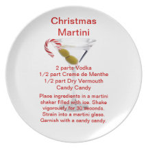 Placa de Martini del navidad Plato