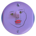 Placa del arte de Digitaces de Leslie Harlow Platos