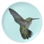 Placa del colibrí platos