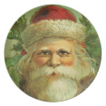 Placa del día de fiesta del navidad de la melamina plato para fiesta