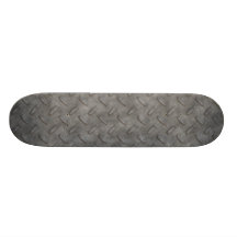 Placa del diamante del gris de plata texturizada monopatin personalizado