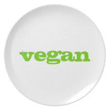 Placa del vegano plato para fiesta