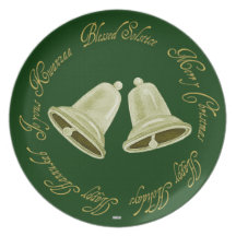 Placa estacional de Belces del oro brillante Plato