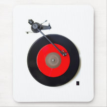 Placa giratoria retra Mousepad Mousemat del vinilo Tapete De Raton
