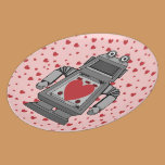 Placa locamente enamorada del robot platos