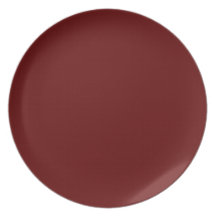 Placa roja plato