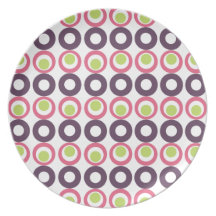 Placa/servicio de mesa rosados del diseñador de la plato