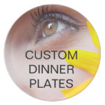 Placas de cena de encargo plato para fiesta