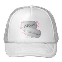 Placas de identificación de la novia del ejército gorros  