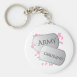 Placas de identificación de la novia del ejército llaveros personalizados