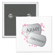 Placas de identificación de la novia del ejército pins