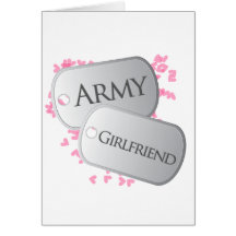 Placas de identificación de la novia del ejército tarjeton