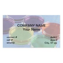 placas de Petri coloridas Plantillas De Tarjeta De Negocio