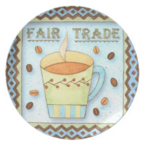 placas del café platos