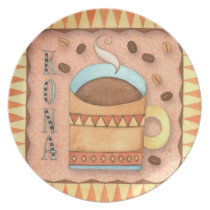placas del café platos