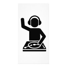 Placas giratorias de DJ Tarjeta Fotografica Personalizada