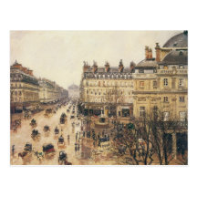 Place du Théâtre Français, París: Lluvia por Pissa Tarjetas Postales