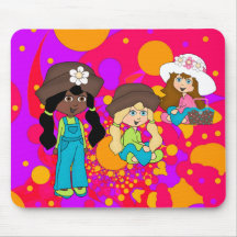 Placemat embroma a chicas abstractos de la comida  alfombrillas de raton