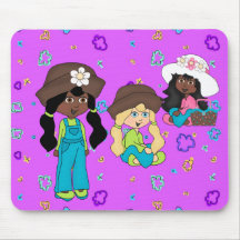 Placemat embroma a chicas de la comida campestre d alfombrilla de raton