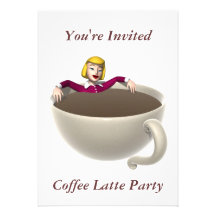 Placer de lujo de los amantes del café de la invit