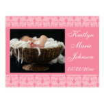 Placer rosado tarjeta postal