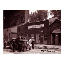 Placerville, viaje por carretera California1908 Postal