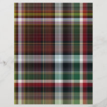 Plaid_RedGreenGold Tarjetón