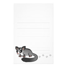 Planeador del azúcar del dibujo animado papeleria personalizada