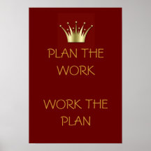 Planee el trabajo poster