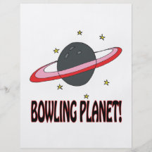 Planeta de los bolos tarjeta publicitaria