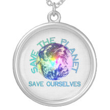 Planeta del arco iris collares personalizados