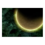Planeta extranjero de la galaxia de Digitaces en n Plantillas De Tarjeta De Negocio