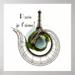 Planeta París - el poster de la torre Eiffel
