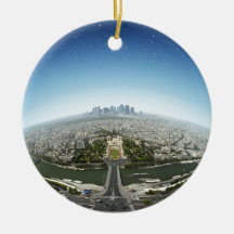 Planeta París Ornamento Para Arbol De Navidad
