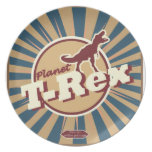Planeta T-Rex Plato De Comida