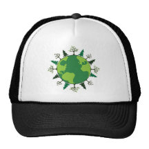 Planeta verde gorro de camionero