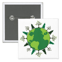 Planeta verde pin
